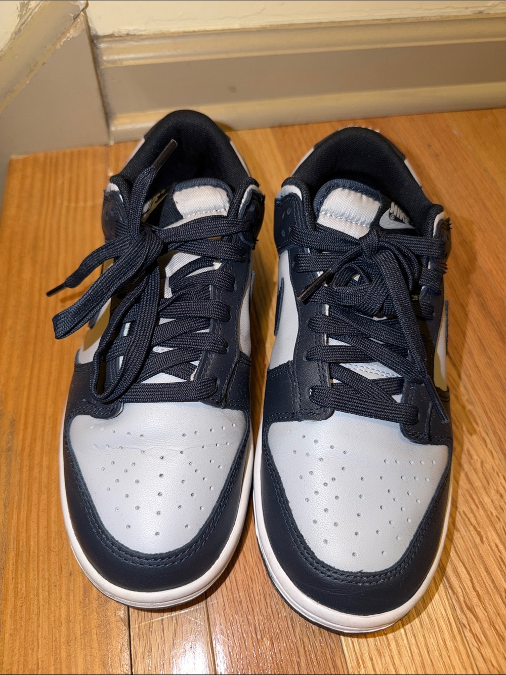 Nike Men's Low-Top Sneakers in Navy and White